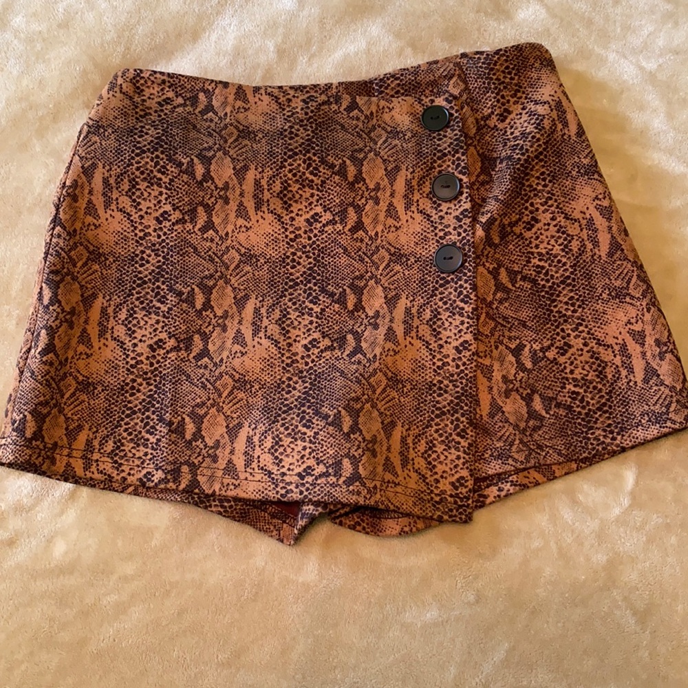 Dolls kill snake print skort